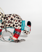 Papinee Legends Bag Charm Leopard Nimr side close up